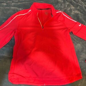 Nike Running jacket. Neon pink/orange with reflective seams. Medium